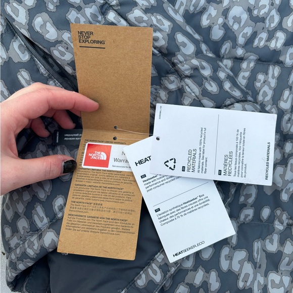 The North Face Women’s Printed Tamburello Jacket Vanadis Grey Leopard Print L - Picture 3 of 6